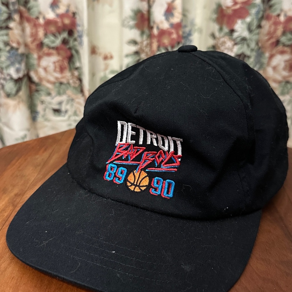 SMPLFD Black Detroit Pistons Bad Boys Basketball Snapback